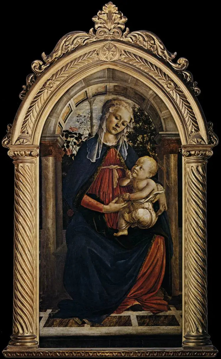 Jomfruen i rosenhaven - Sandro Botticelli