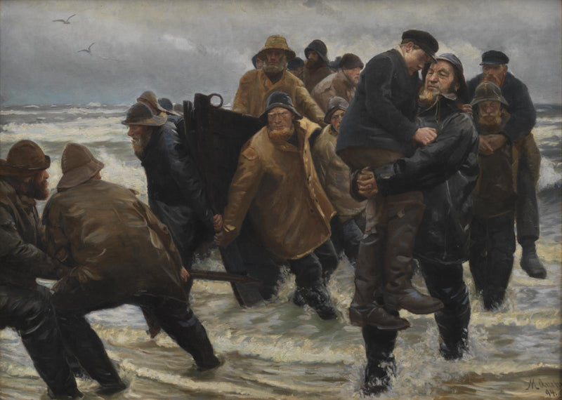 En besætning reddet - Michael Peter Ancher