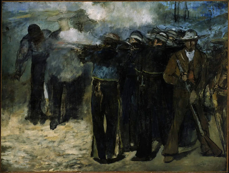 Udførelsen af kejser Maximilian af Mexico - Édouard Manet