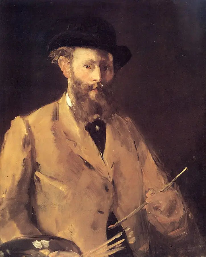 Selportræt med palet - Édouard Manet