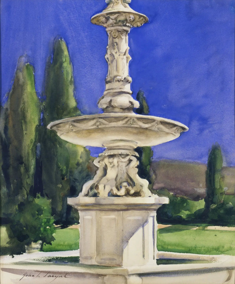 Marmorfontæne i Italien - John Singer Sargent
