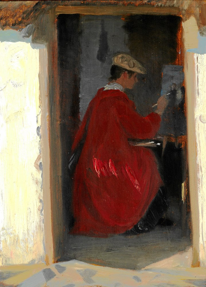 Marie Krøyer peignant à Ravello - Peder Severin Krøyer