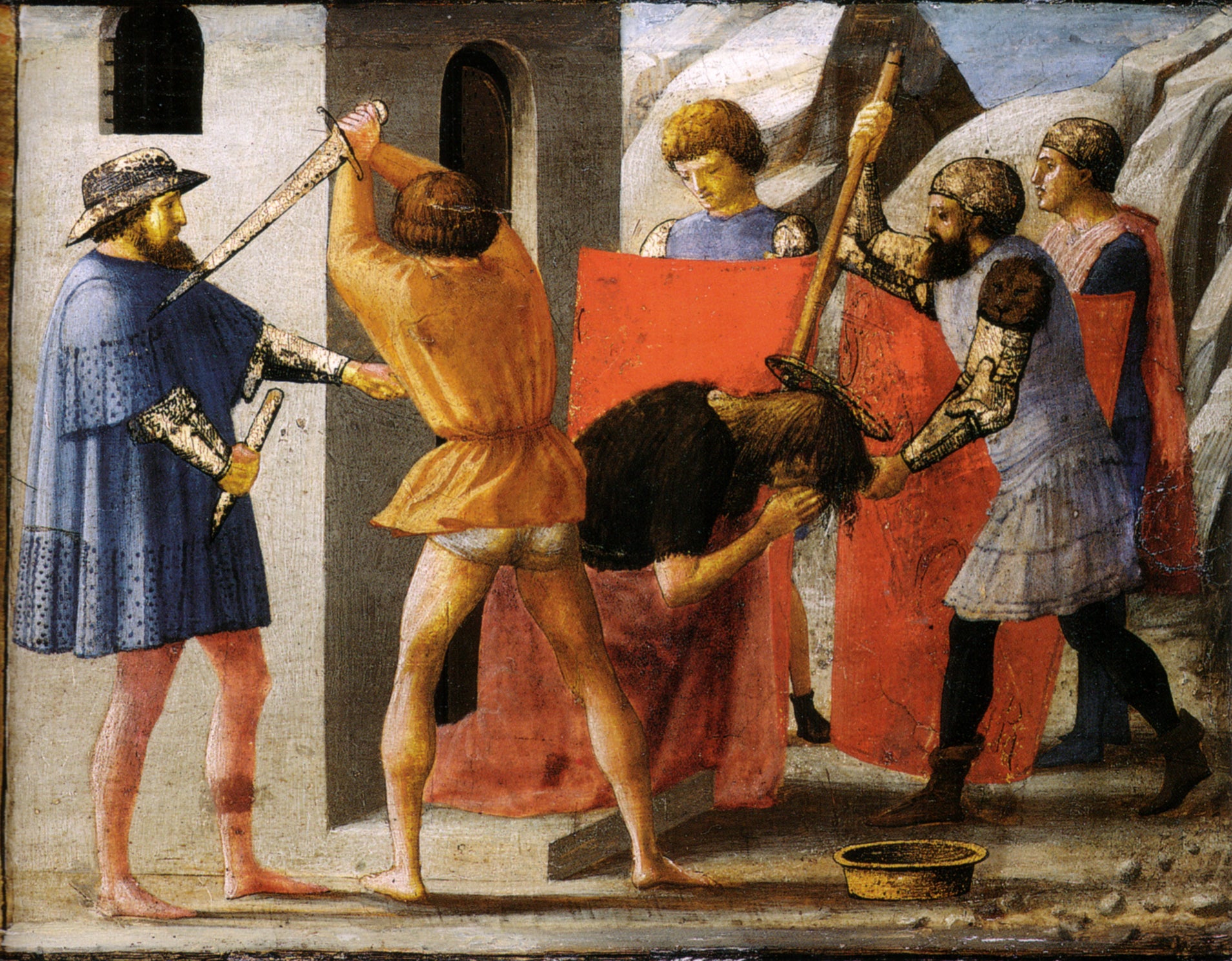 Johannes Døbers halshugning - Masaccio
