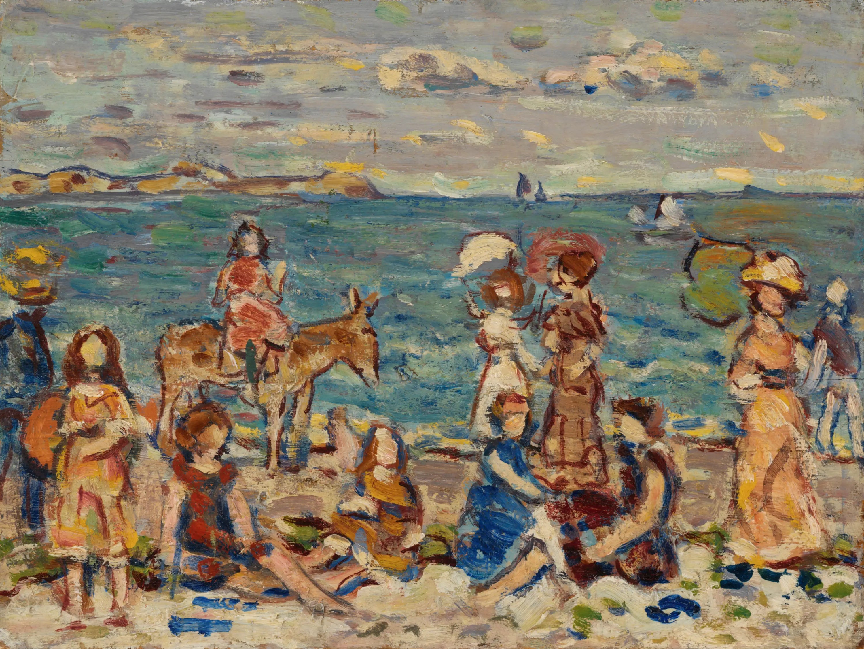 À la plage - Maurice Prendergast - Alpha Reproduction