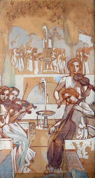 Étude pour Le quatuor décor de l’Éternel Été - Maurice Denis - Alpha Reproduction
