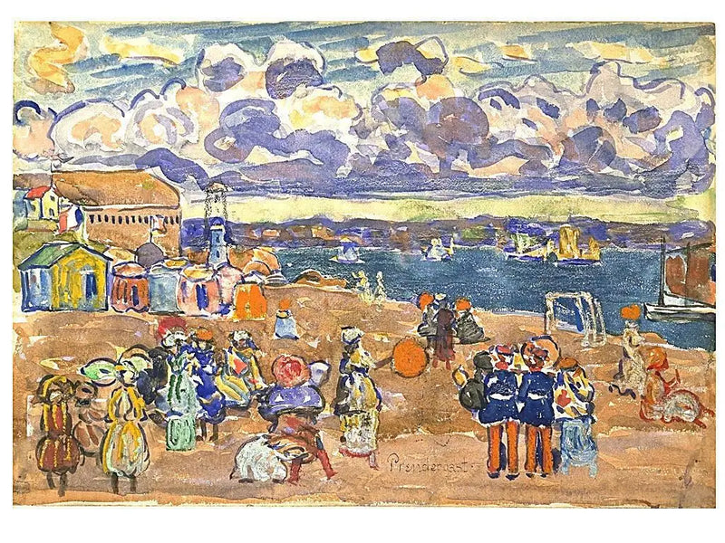 Saint-Malo-stranden - Maurice Prendergast