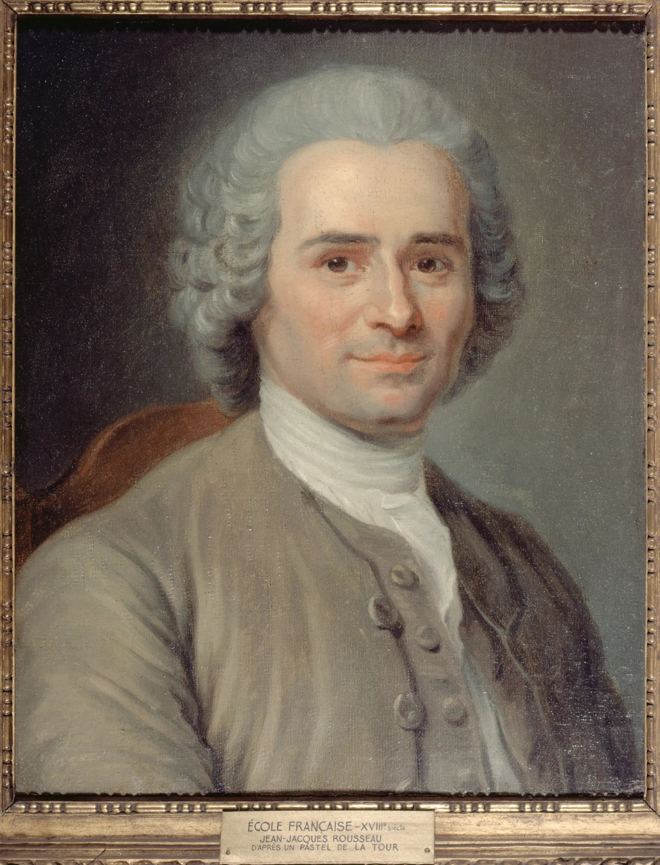 Portrait de Jean-Jacques Rousseau (1712-1778) écrivain et philosophe - Maurice-Quentin de La Tour - Alpha Reproduction