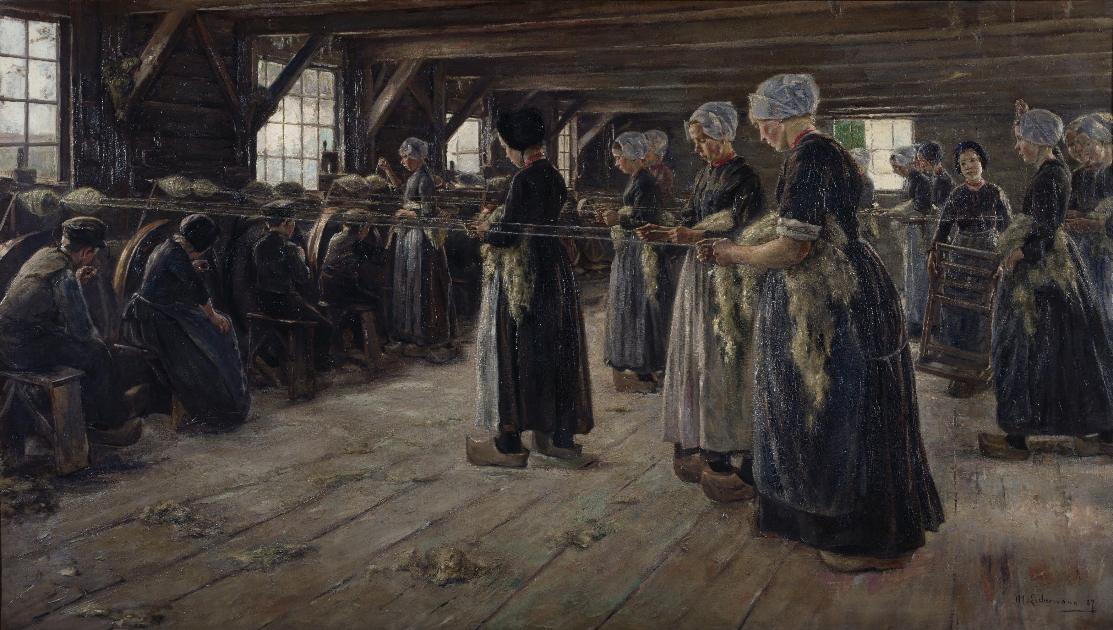 Flaxmill i Laren - Max Liebermann