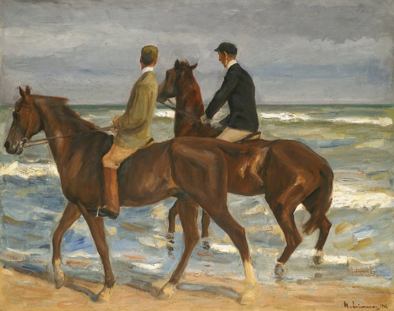 To ryttere på stranden - Max Liebermann