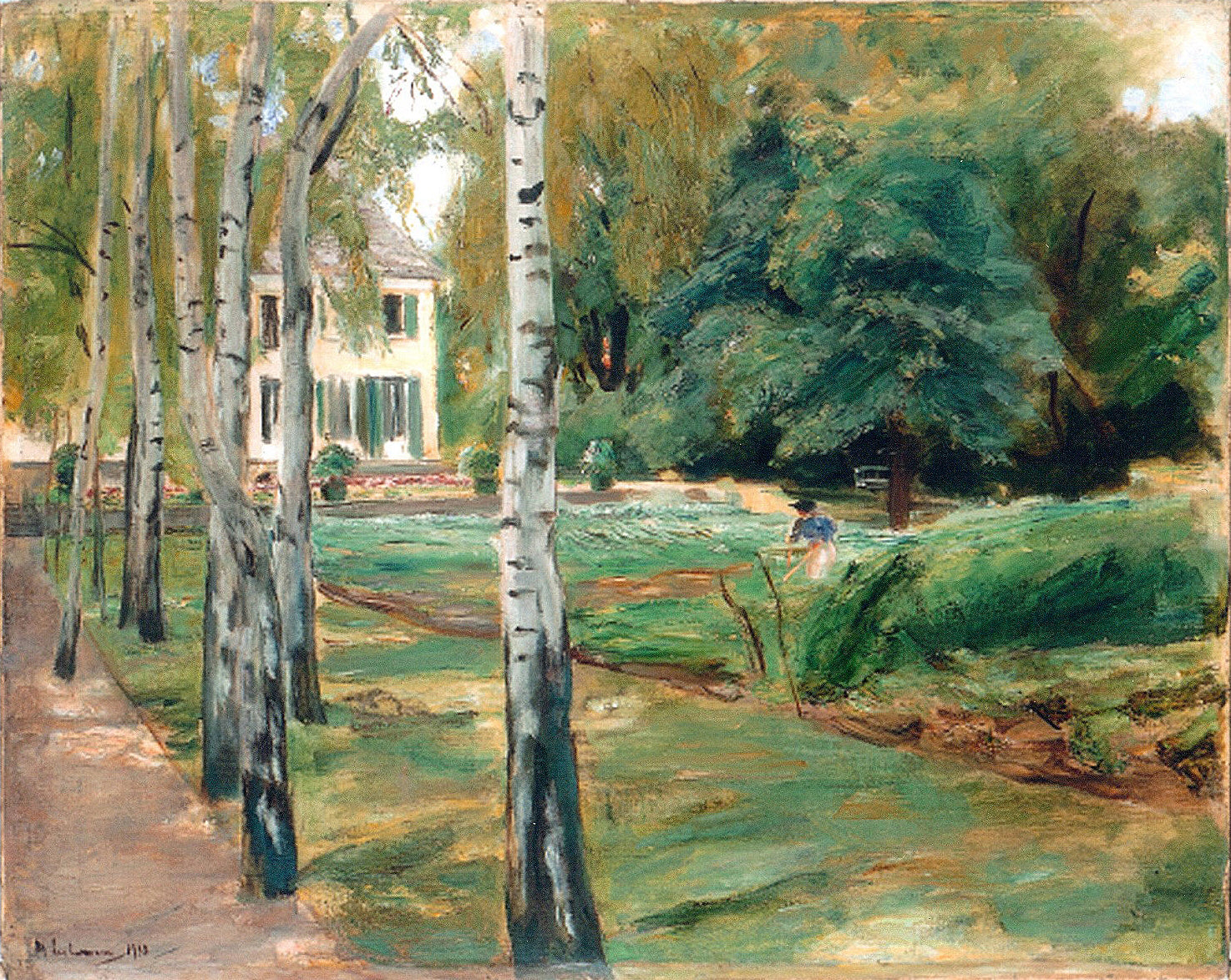 Birkernes allé i Wannsee-haven mod vest - Max Liebermann
