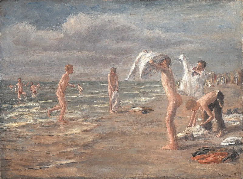 Drengenes bad - Max Liebermann