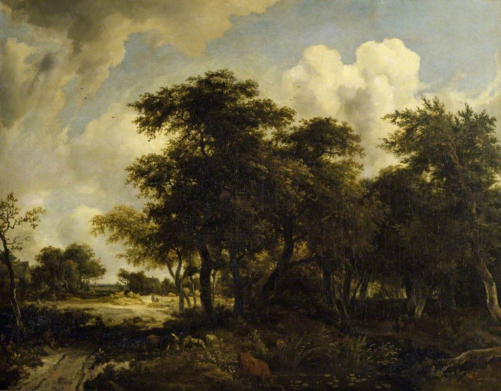 Un paysage avec un commun et un taillis - Adriaen van de Velde