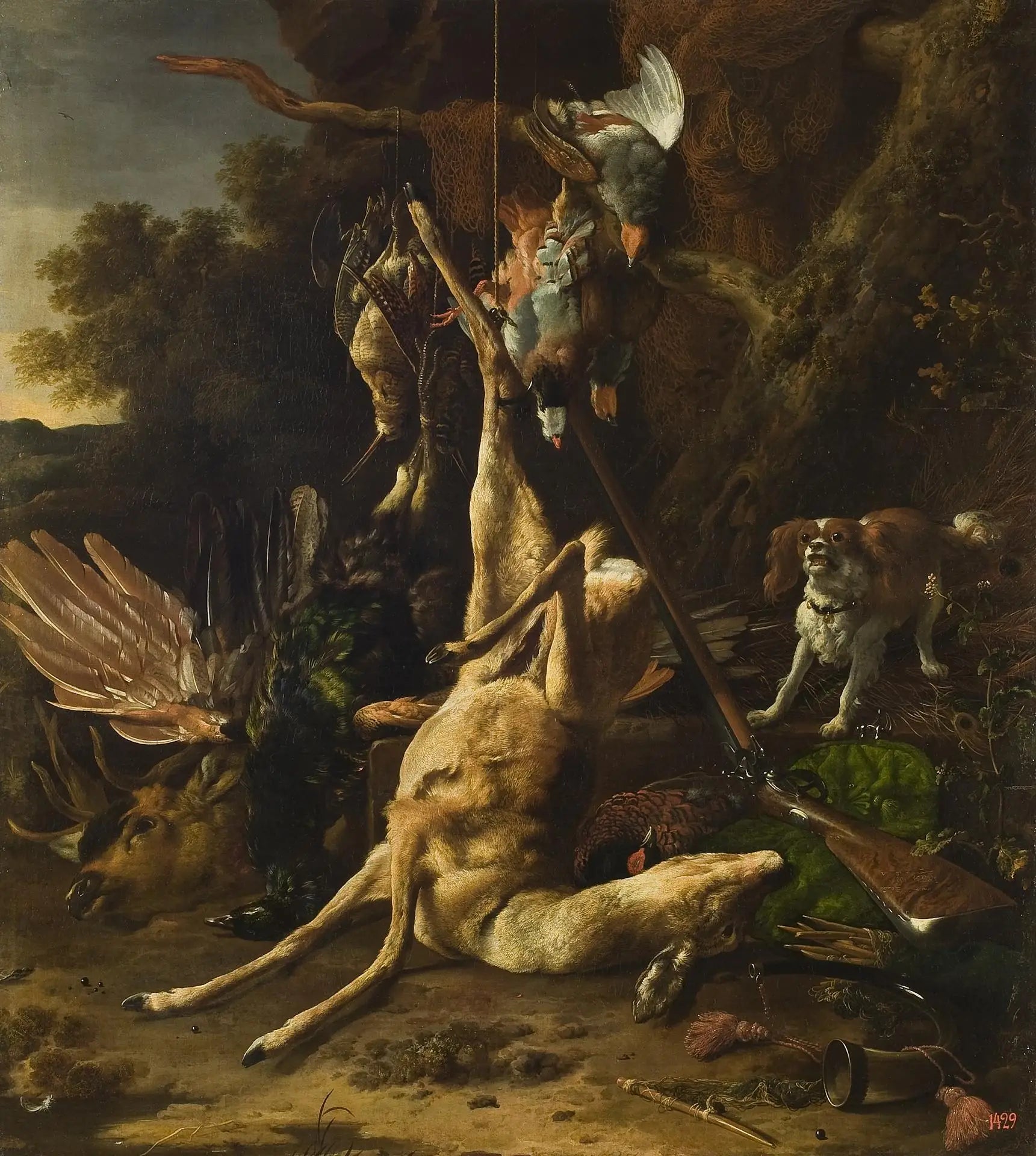 Trophées de chasse - Melchior de Hondecoeter - Alpha Reproduction