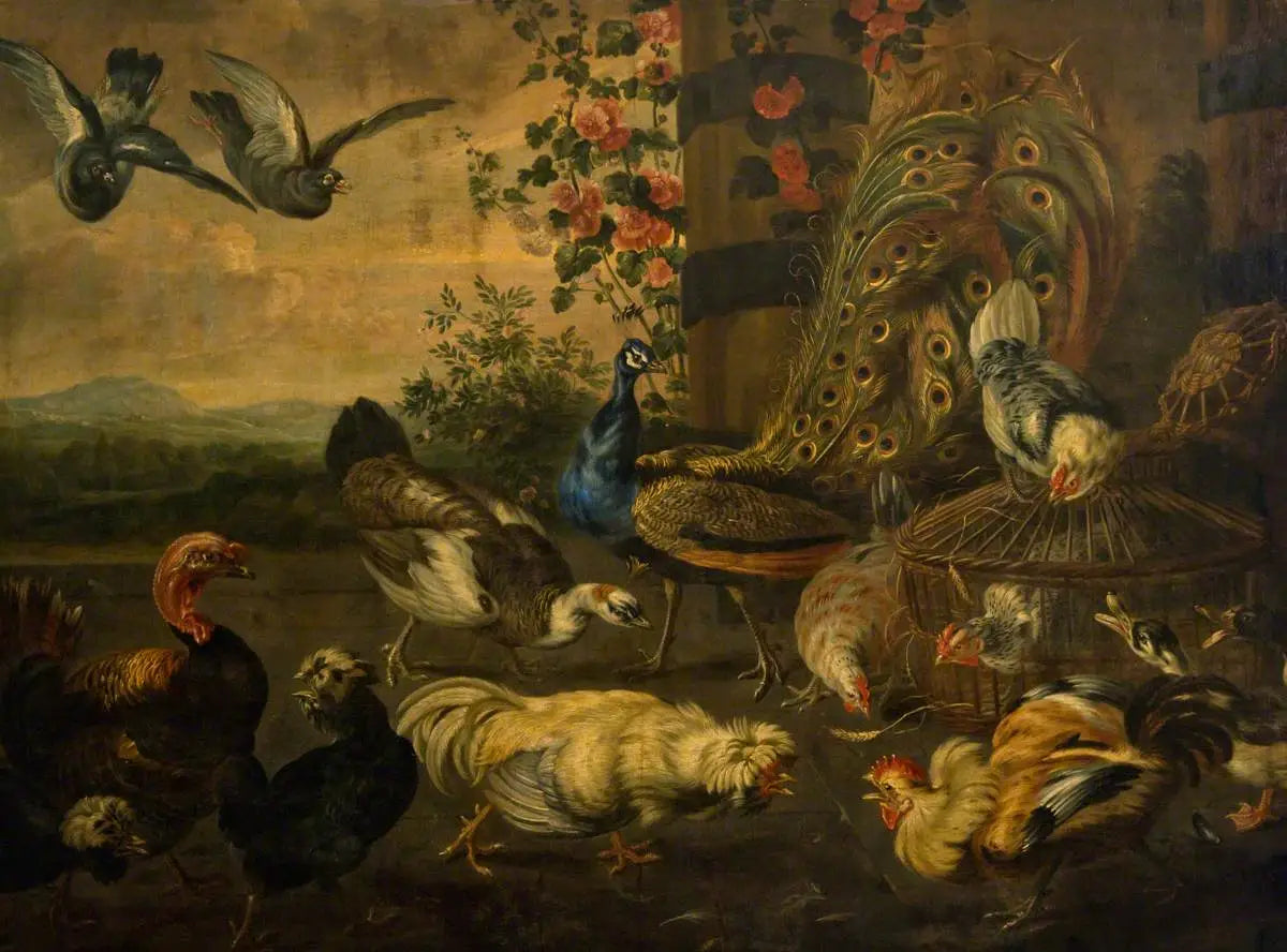 Coqs de combat - Melchior de Hondecoeter - Alpha Reproduction