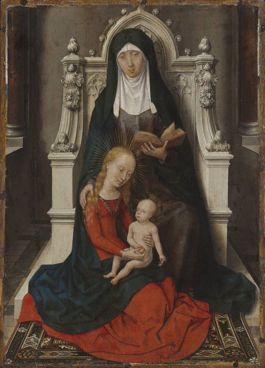 Jomfruen med barnet og Sankt Anna. - Hans Memling