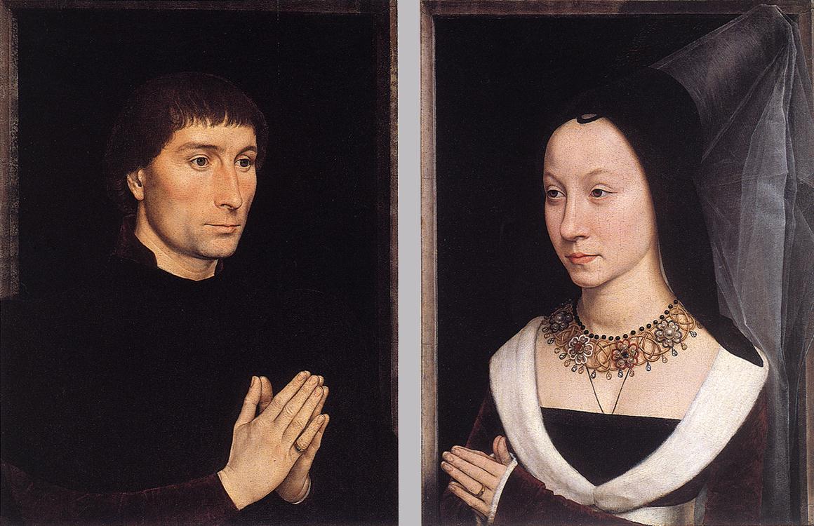 Diptyk af Tommaso Portinari og hans kone - Hans Memling