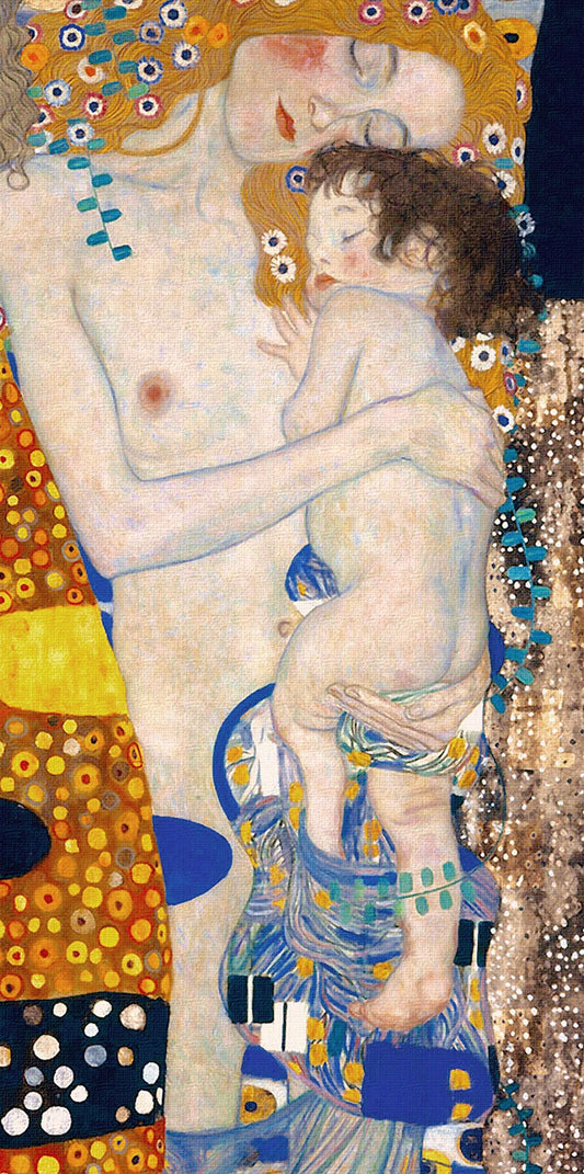👩‍👦 Mor og barn (Detalje II fra Les Trois Âges de la Femme) – Gustav Klimt (1905)