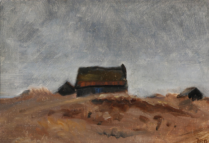 Fiskerhuse i Skagen. -Michael Peter Ancher