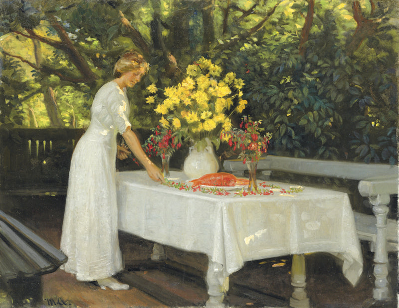 Forbereder frokost. -Michael Peter Ancher