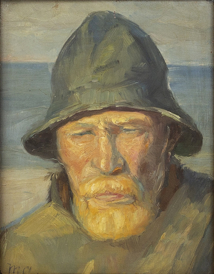 Portrait d’un pêcheur de Skagen. - Michael Peter Ancher - Alpha Reproduction