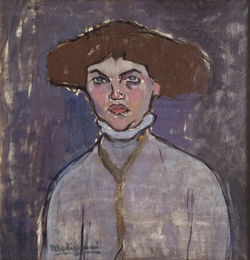 Buste af ung kvinde - Amedeo Modigliani