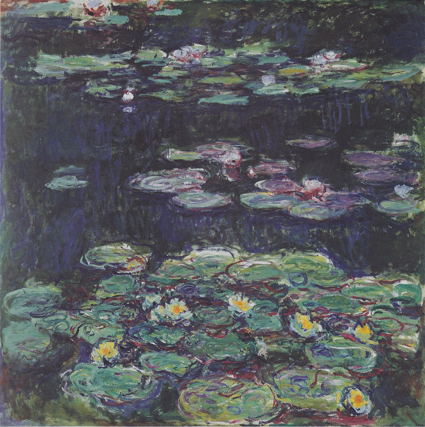 🎨 Nymphéas – Hvide og gule blomster