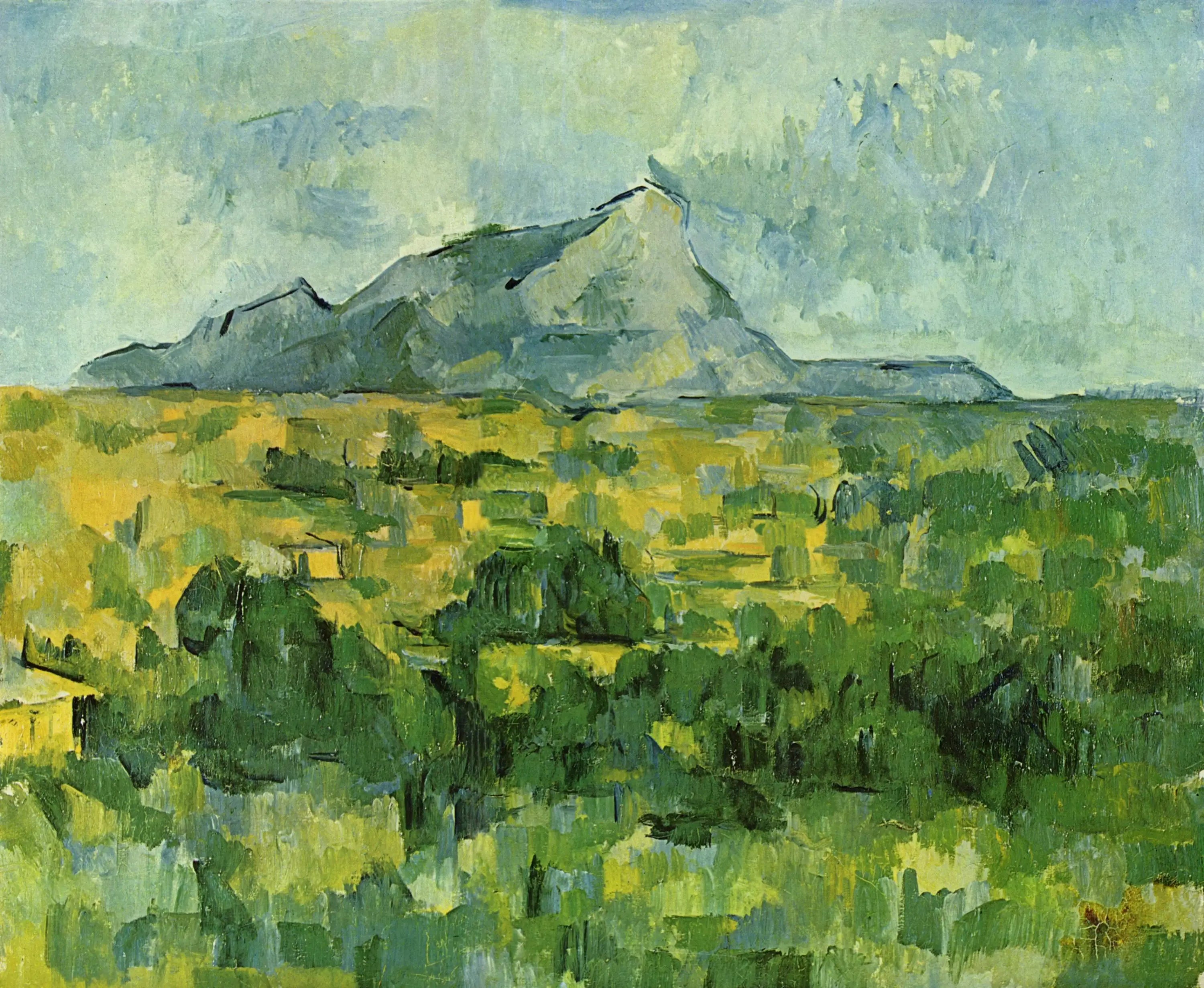 Reproduction du tableau « La Montagne Sainte-Victoire vue des Lauves - Paul Cézanne » par Alpha Reproduction en peinture à l’huile
