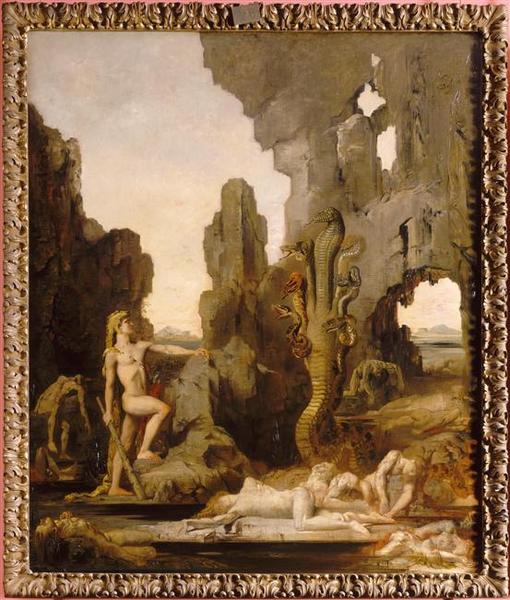 Hercules og Lerne-hydren - Gustave Moreau