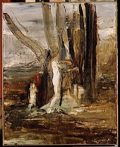 Jacob og Englen - Gustave Moreau