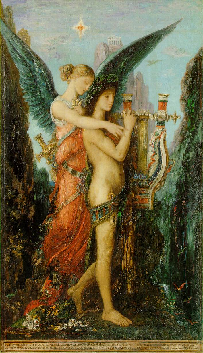 Hesiod og Museen - Gustave Moreau