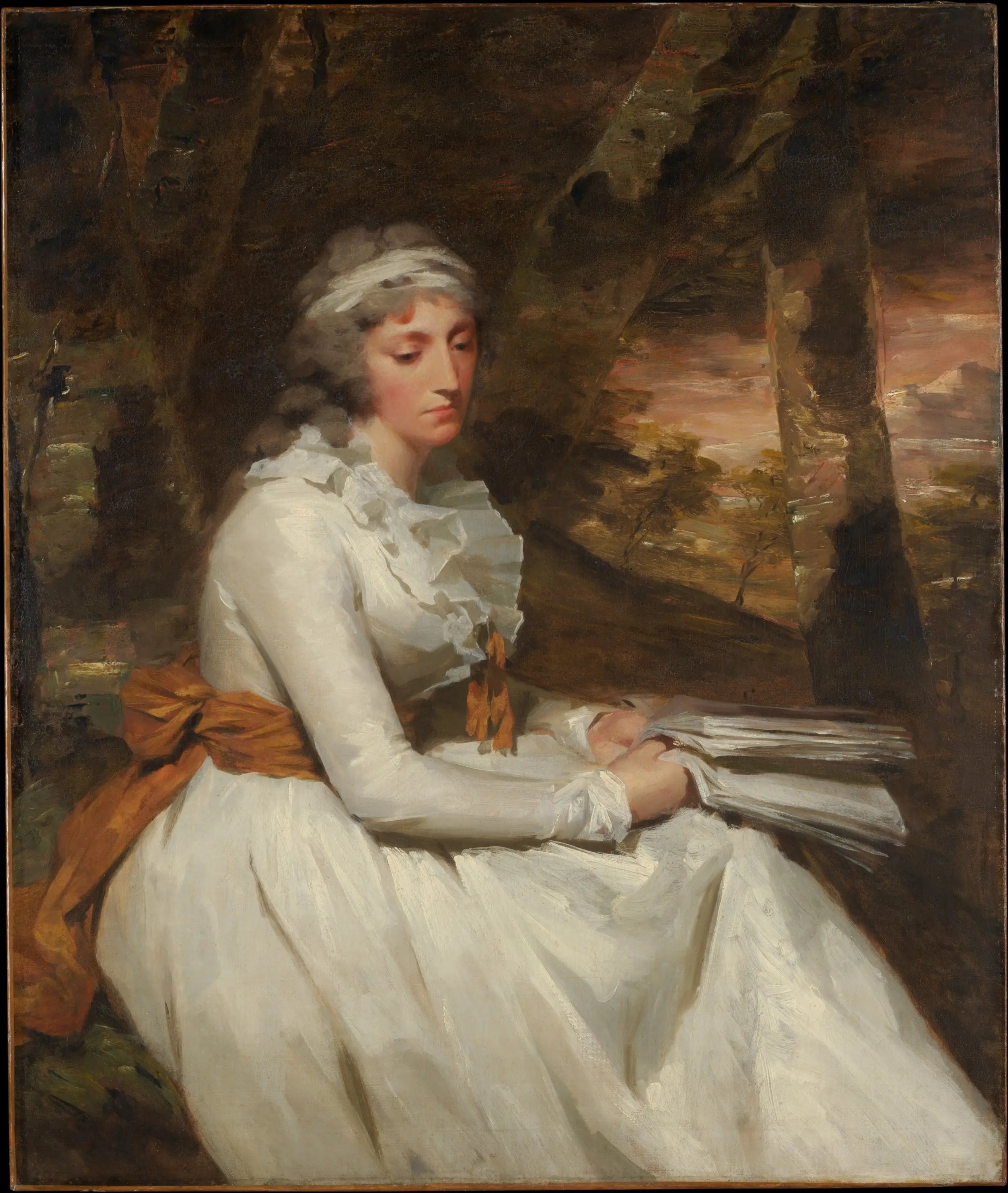 Mme Richard Alexander Oswald (Louisa Johnston ?née vers 1760 décédée en 1797) - Henry Raeburn - Alpha Reproduction