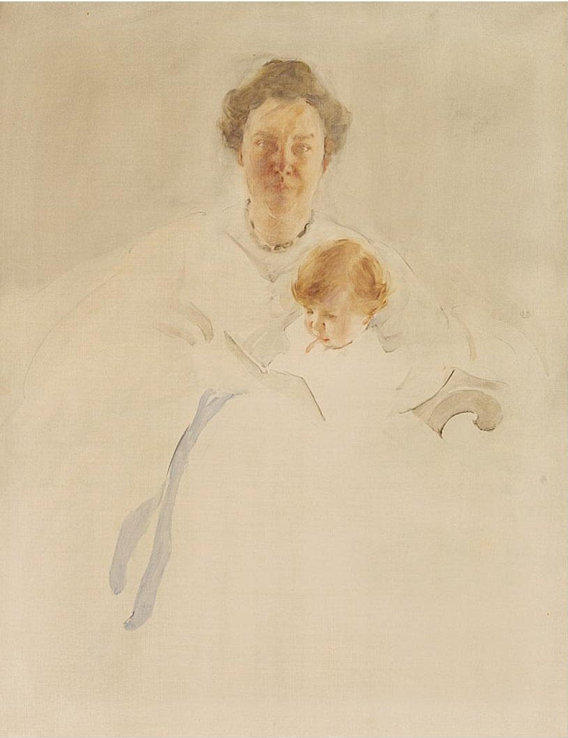 Mme Robert Chapin et sa fille Christina - Cecilia Beaux