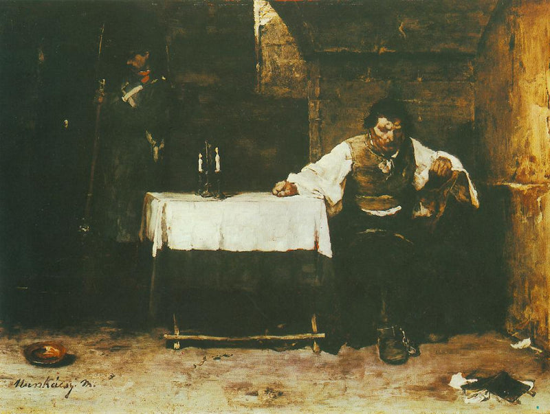 La Cellule du condamné - Mihály Munkácsy
