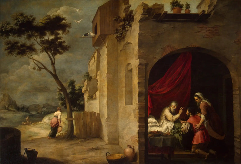 Isaac velsigner Jakob - Bartolomé Esteban Murillo