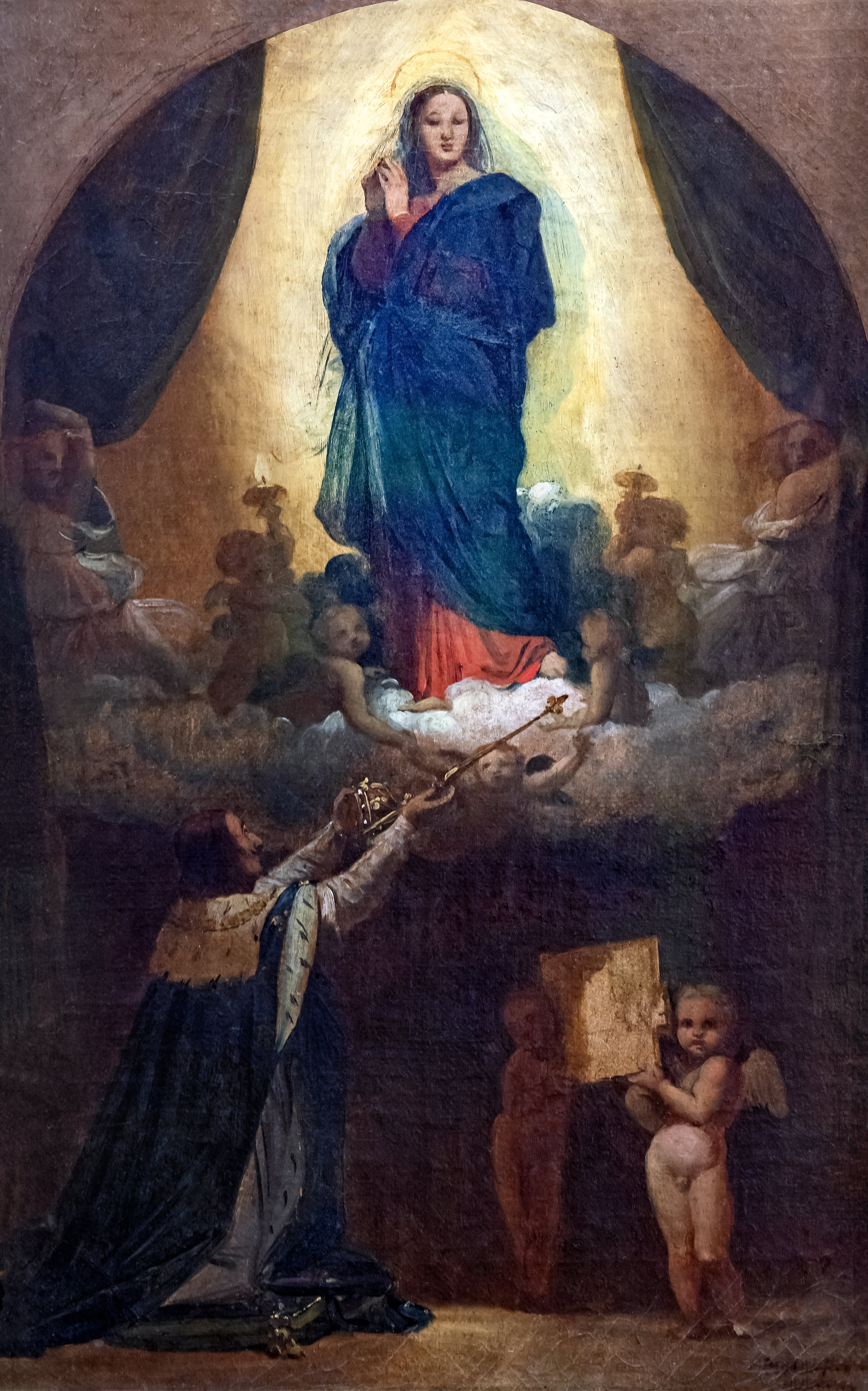 Første tanke om Louis XIII's Velsignelse - Jean-Auguste-Dominique Ingres