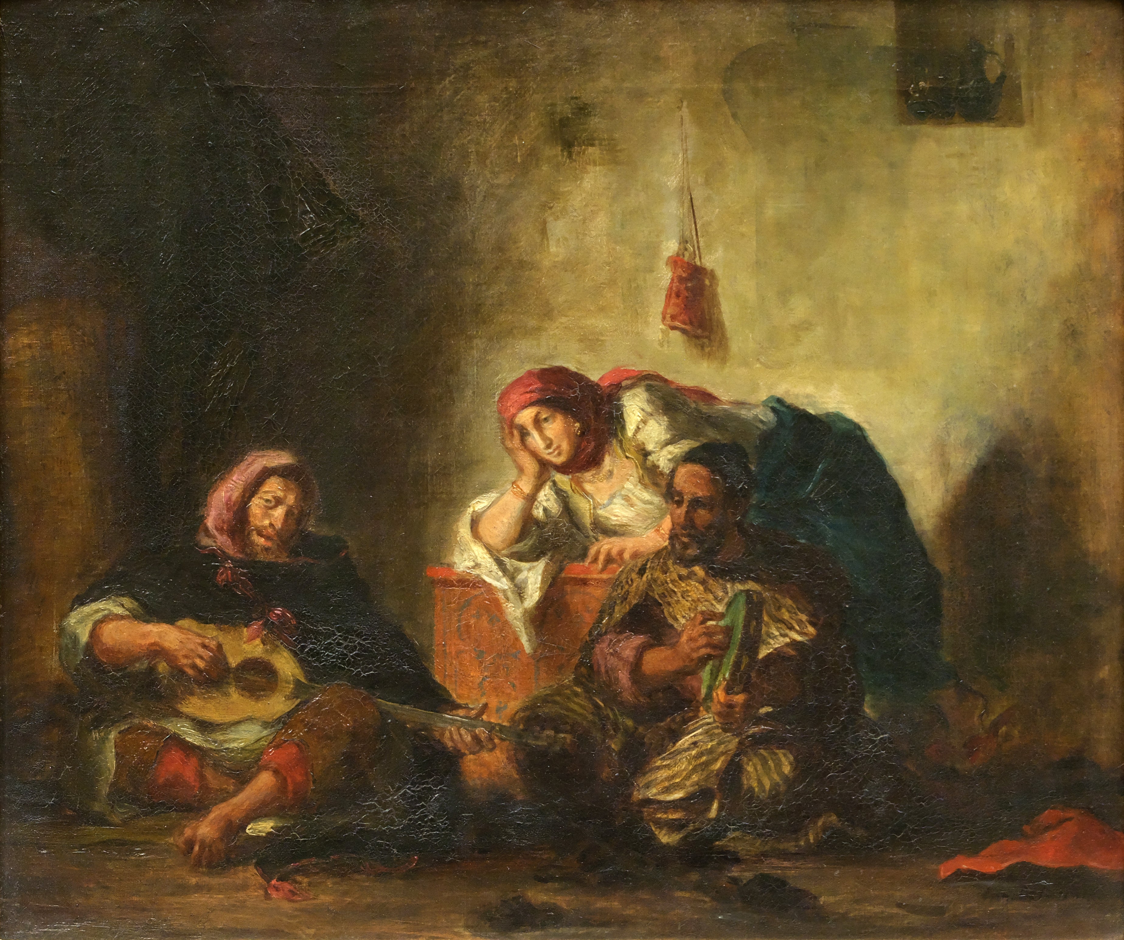Reproduction du tableau « Musiciens juifs de Mogador - Eugène Delacroix » par Alpha Reproduction en peinture à l’huile
