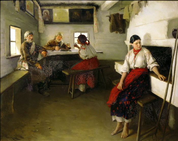 Les Entremetteurs - Mykola Pymonenko
