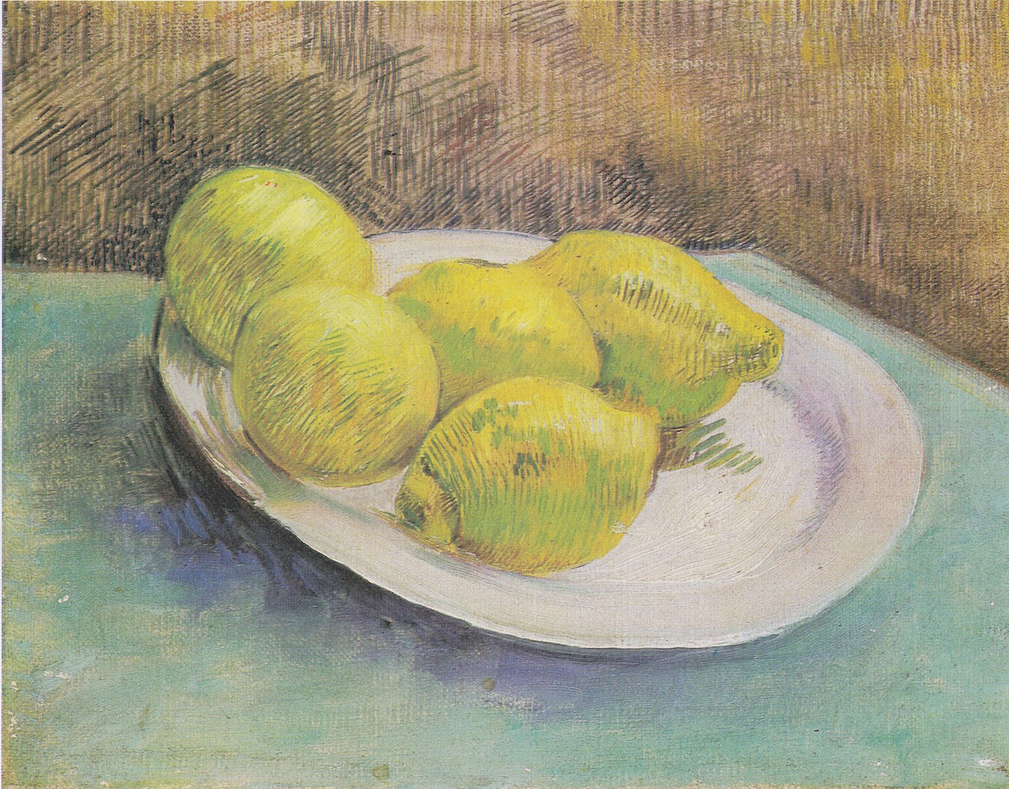 🍋 Stilleben med citroner på en tallerken – Vincent van Gogh (1887)