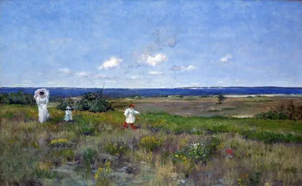 Nær stranden, Shinnecock - William Merritt Chase