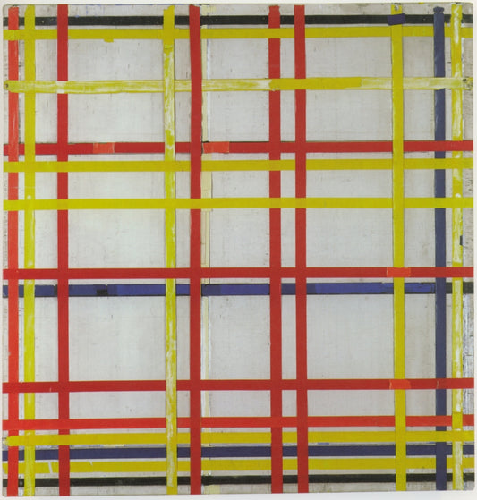 Reproduction du tableau « New York City I - Piet Mondrian » par Alpha Reproduction en peinture à l’huile