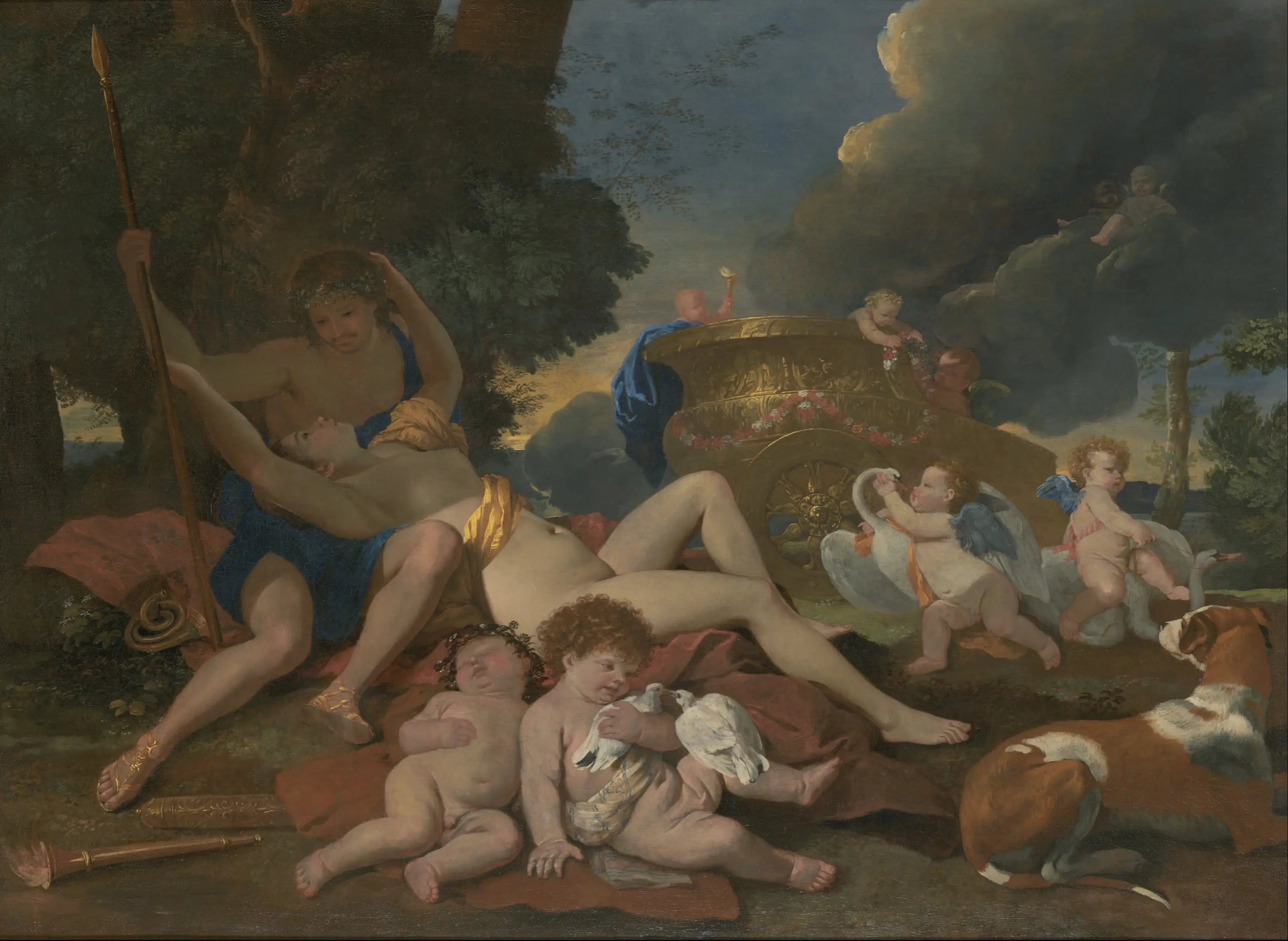 Vénus et Adonis - Nicolas Poussin - Alpha Reproduction