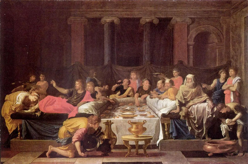 Syndsforladelsen eller Måltidet hos Simon - Nicolas Poussin