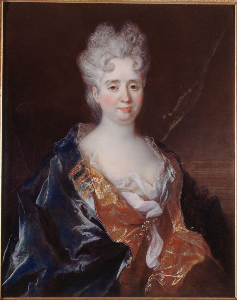 Portrait d'Anne-Thérèse de Marguenat de Courcelles, marquise de Lambert (1647-1733) - Nicolas de Largillière