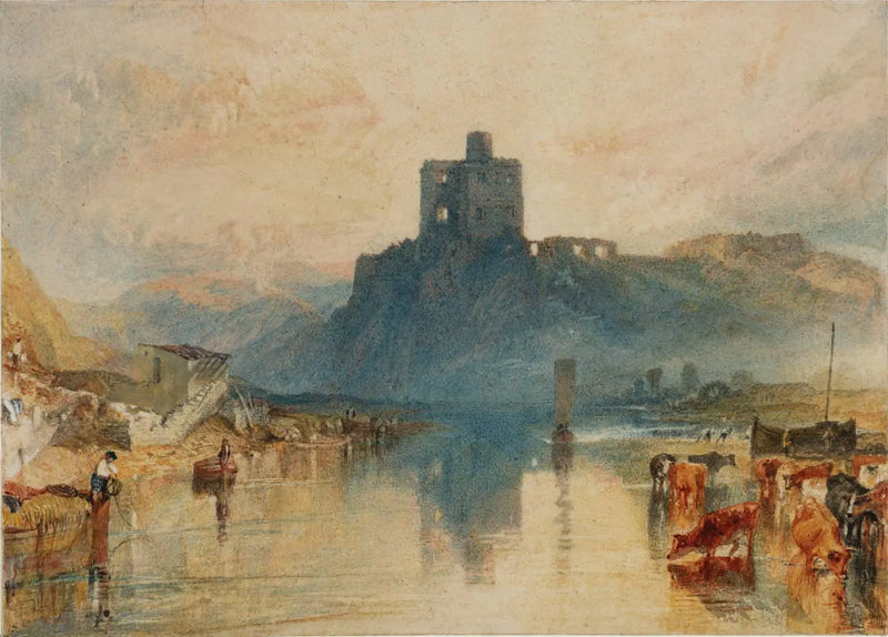 Norham Slot, ved floden Tweed - J. M. W. Turner
