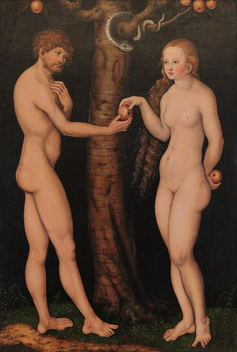 Adam og Eva - Lucas Cranach den Ældre