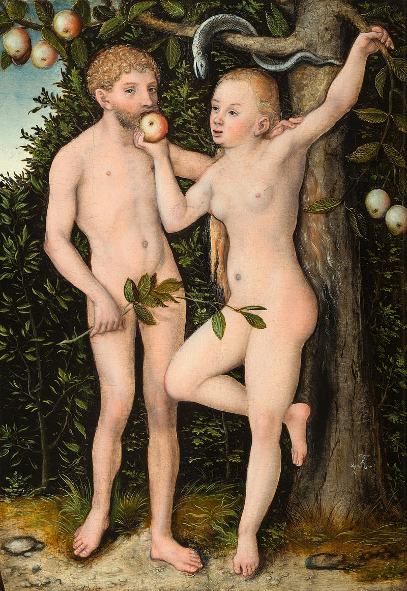 Adam og Eva - Lucas Cranach den Ældre
