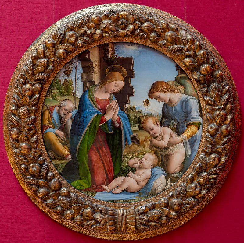 Barnets tilbedelse - Den hellige familie med den hellige Johannes - Fra Bartolomeo