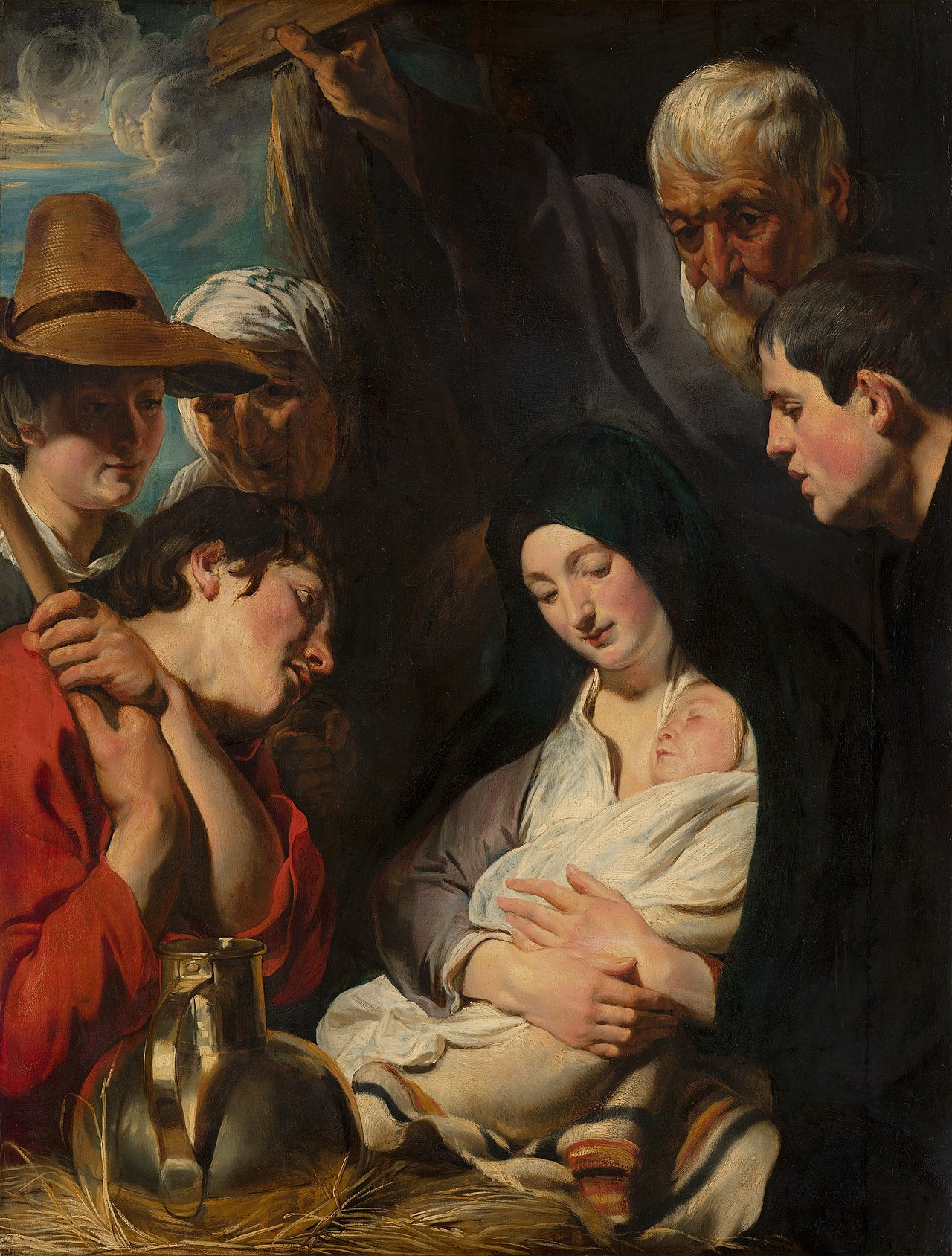 Adoration des bergers - Jacob Jordaens