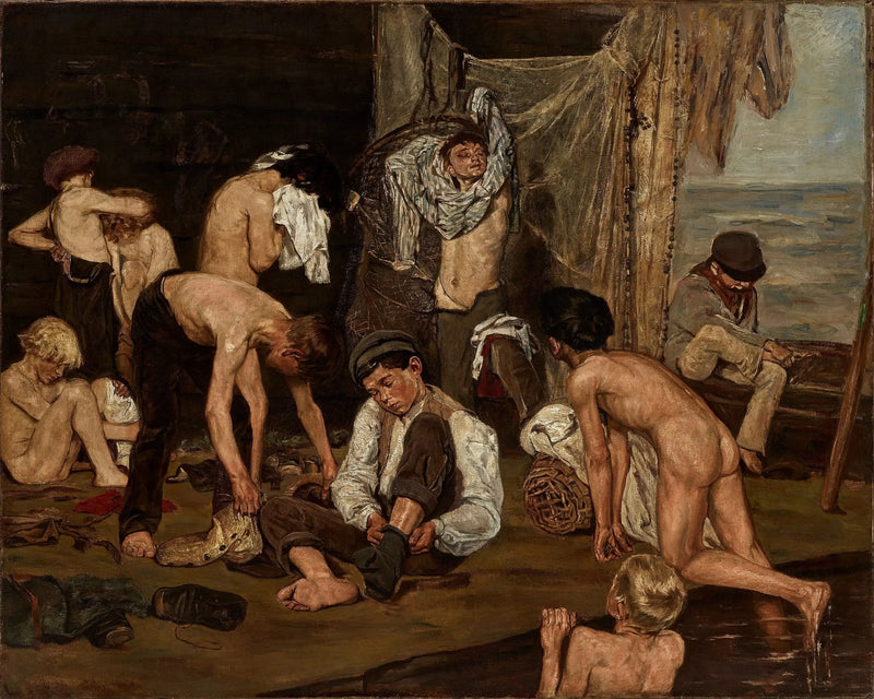 Ved swimmingpoolen - Max Liebermann