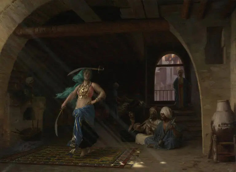 Almeh udfører sværdedansen - Jean-Léon Gérôme